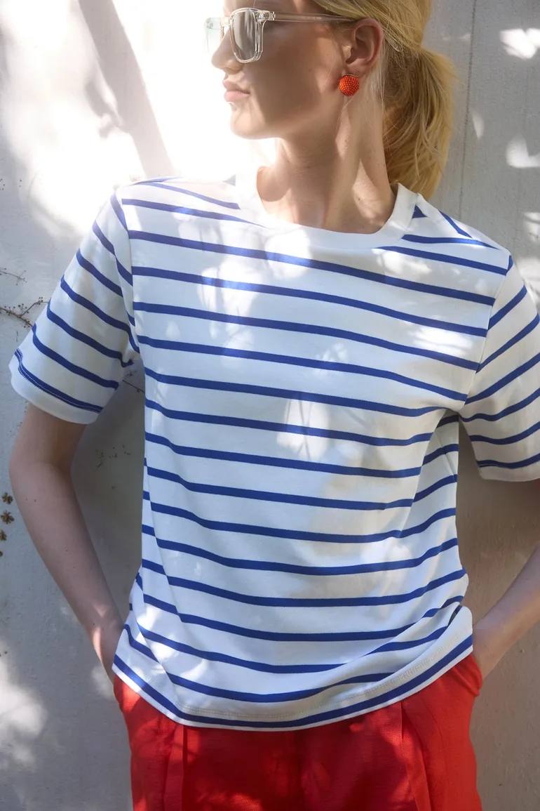 STRIPED BASIC T-SHIRT - 1