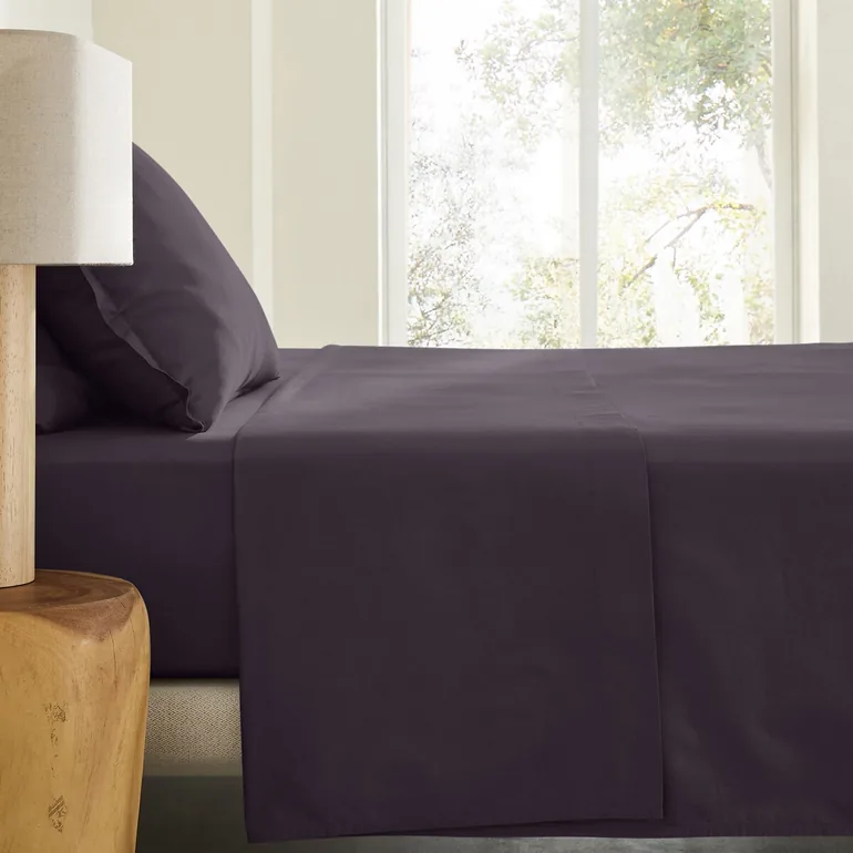 Saria Washed Cotton Sateen Flat Sheet - 4
