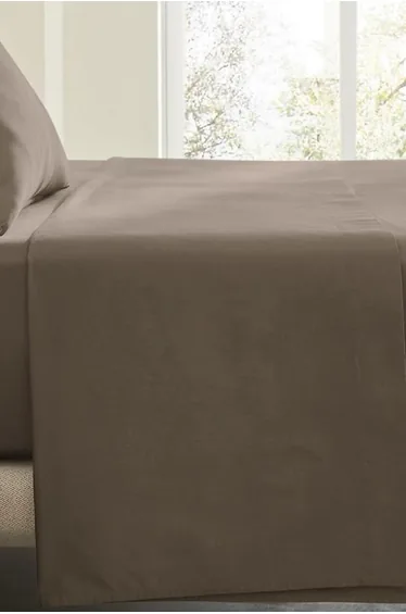 Saria Washed Cotton Sateen Flat Sheet