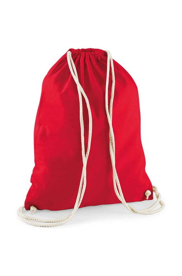 Westford Mill Cotton Drawstring Bag - Classic Red