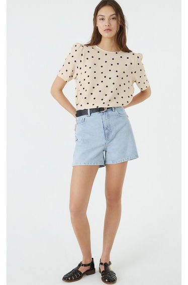 Denim High Waist Shorts