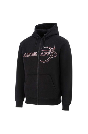 Loyalti Mens Galaxy Full Zip Hoodie - Black