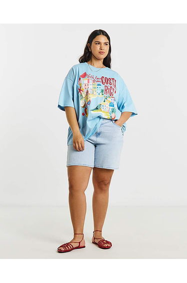 Costa Rica Graphic Oversized T-Shirt