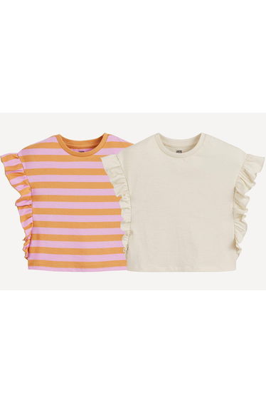 Pack of 2 Ruffled T-Shirts
