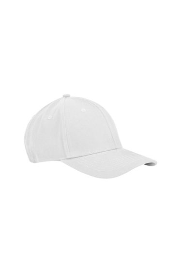 Beechfield Classic Organic Cotton 6 Panel Baseball Cap - White