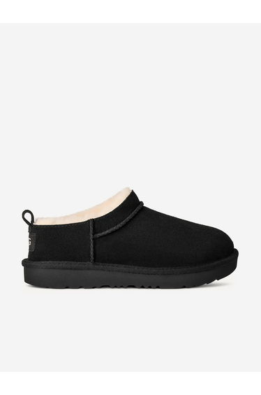 UGG Kids Classic Micro Slippers in Black