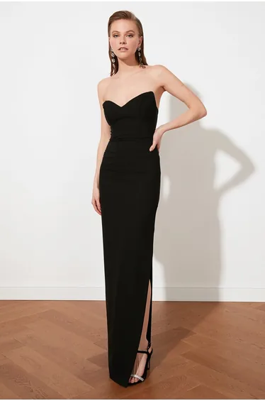 Evening & Prom Dress - Black - Bodycon
