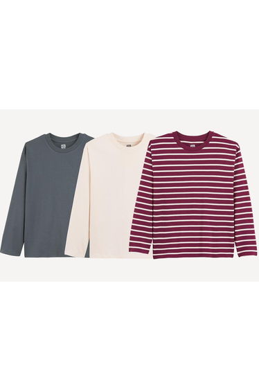 Pack of 3 Long Sleeve T-Shirts