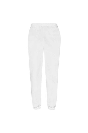 Fruit of the Loom Mens Classic Elasticated Hem Jogging Bottoms - White