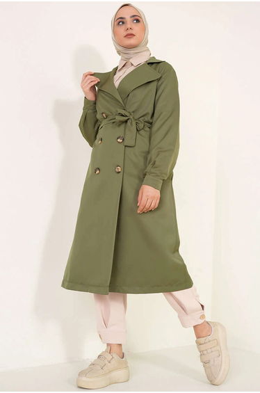 BDART Double Breasted Long Trench Coat