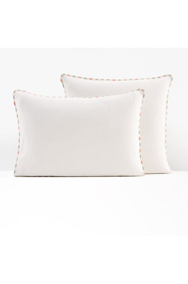 Neruda Embroidered 100% Washed Cotton Pillowcase