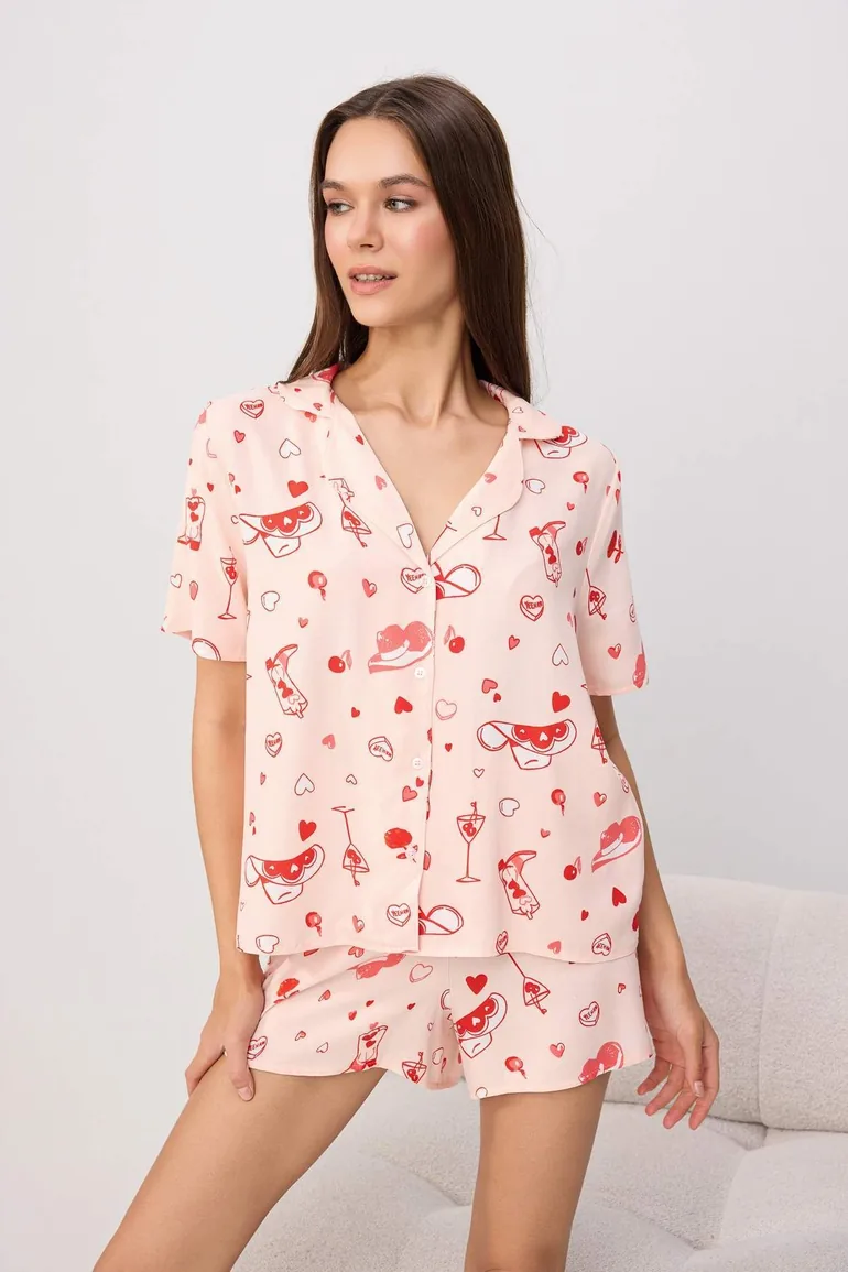 Multicolor More Sustainable Woven Pajama Set - 1