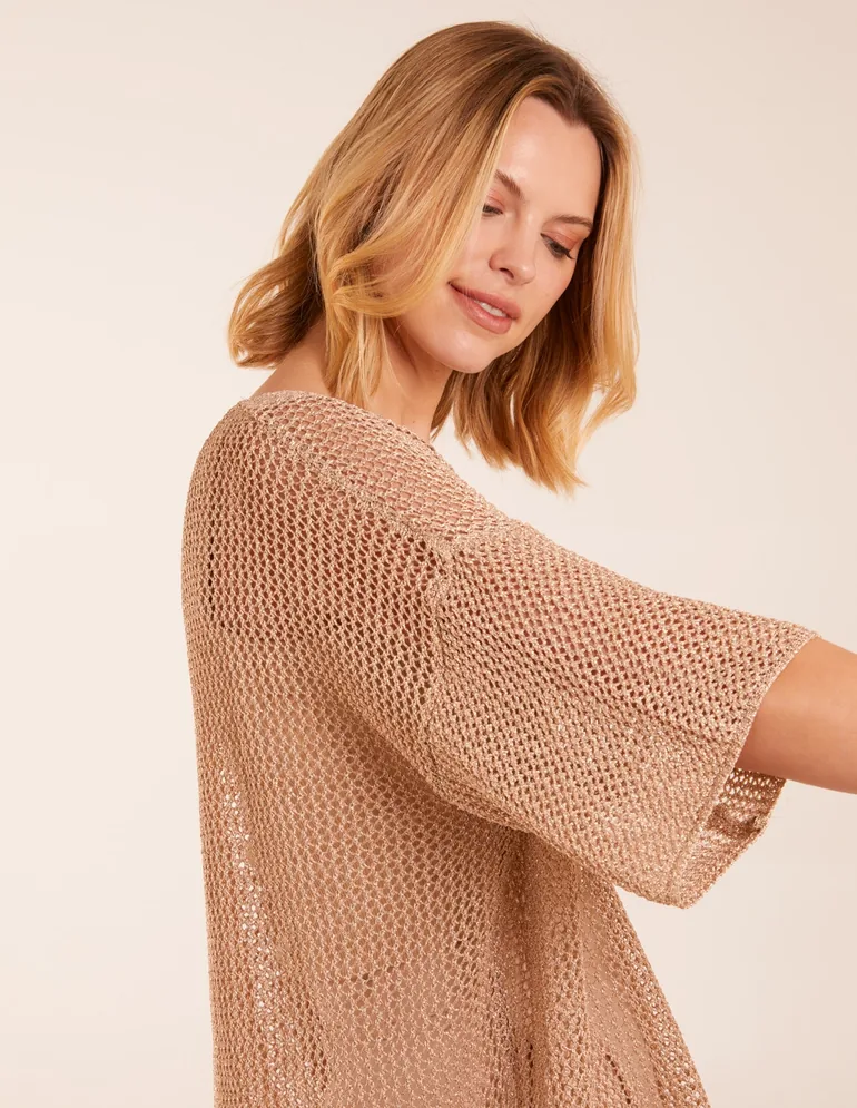 V Neck Crochet Top - 2