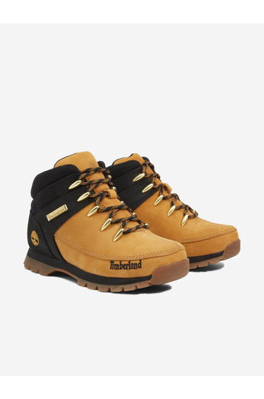 Boys Mid Lace-Up Boots in Beige