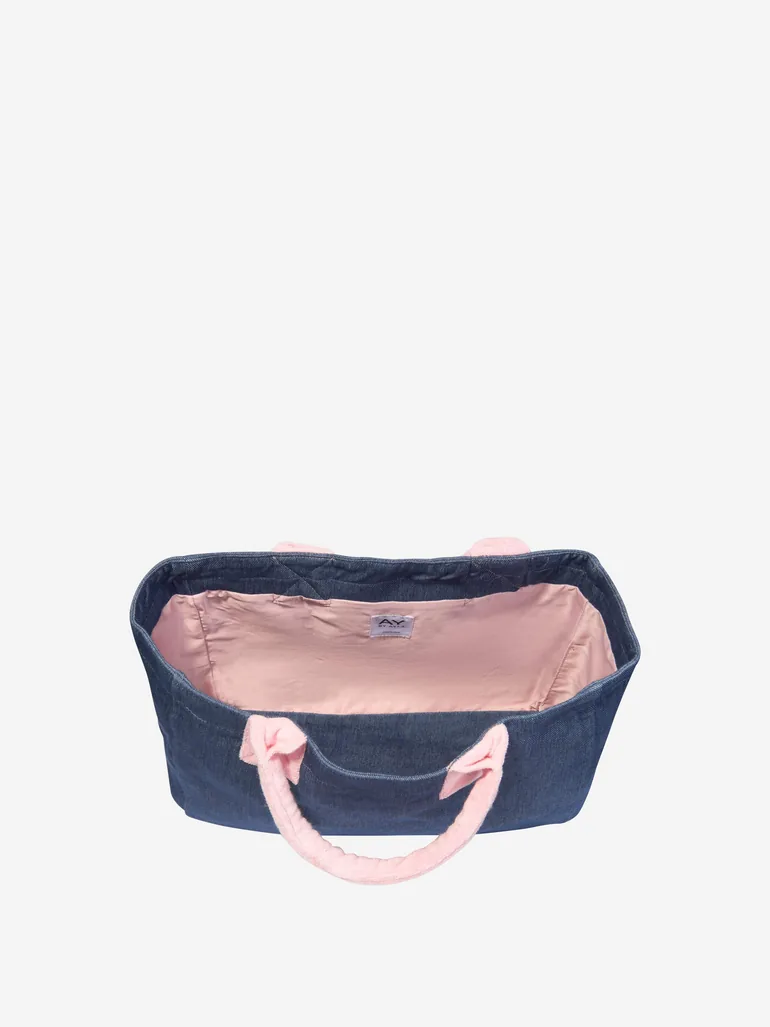 Girls Tote Bag in Blue - 3