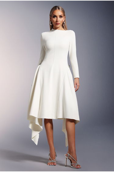 Sylvia Long Sleeves Midi Dress