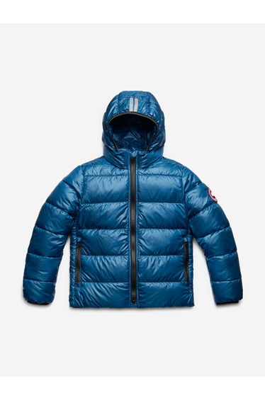Canada Goose Boys Crofton Down Hooded Jacket in Blue