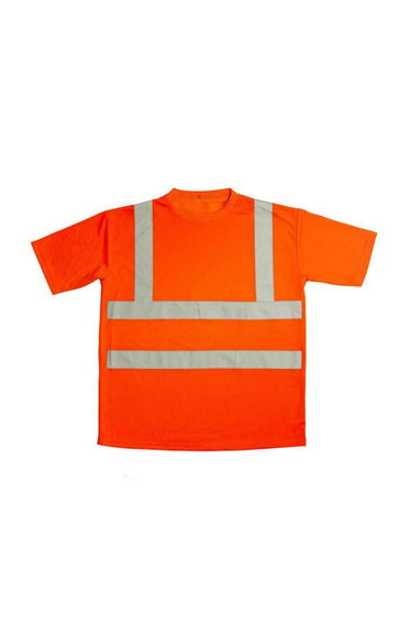 Warrior Unisex Adult Hi-Vis T-Shirt - Fluorescent Orange