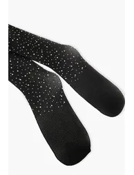 Festival Crystal Fishnet Tights - black - 3