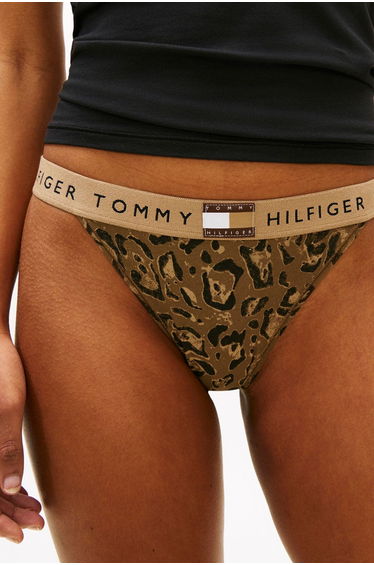 Print Tanga Thong Leopard Nordic Taupe