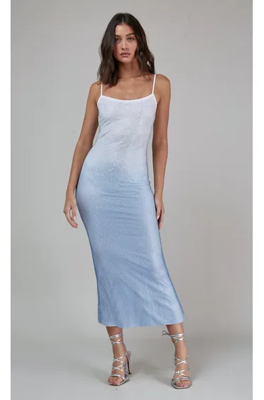 Ombre Diamante Dress
