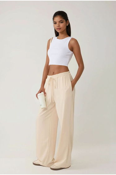 High Waist Wide Leg Pants