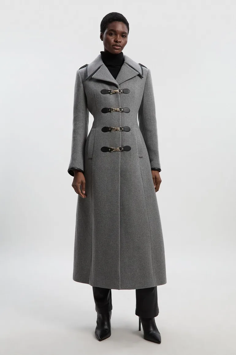 Wool Military Tailored Coat