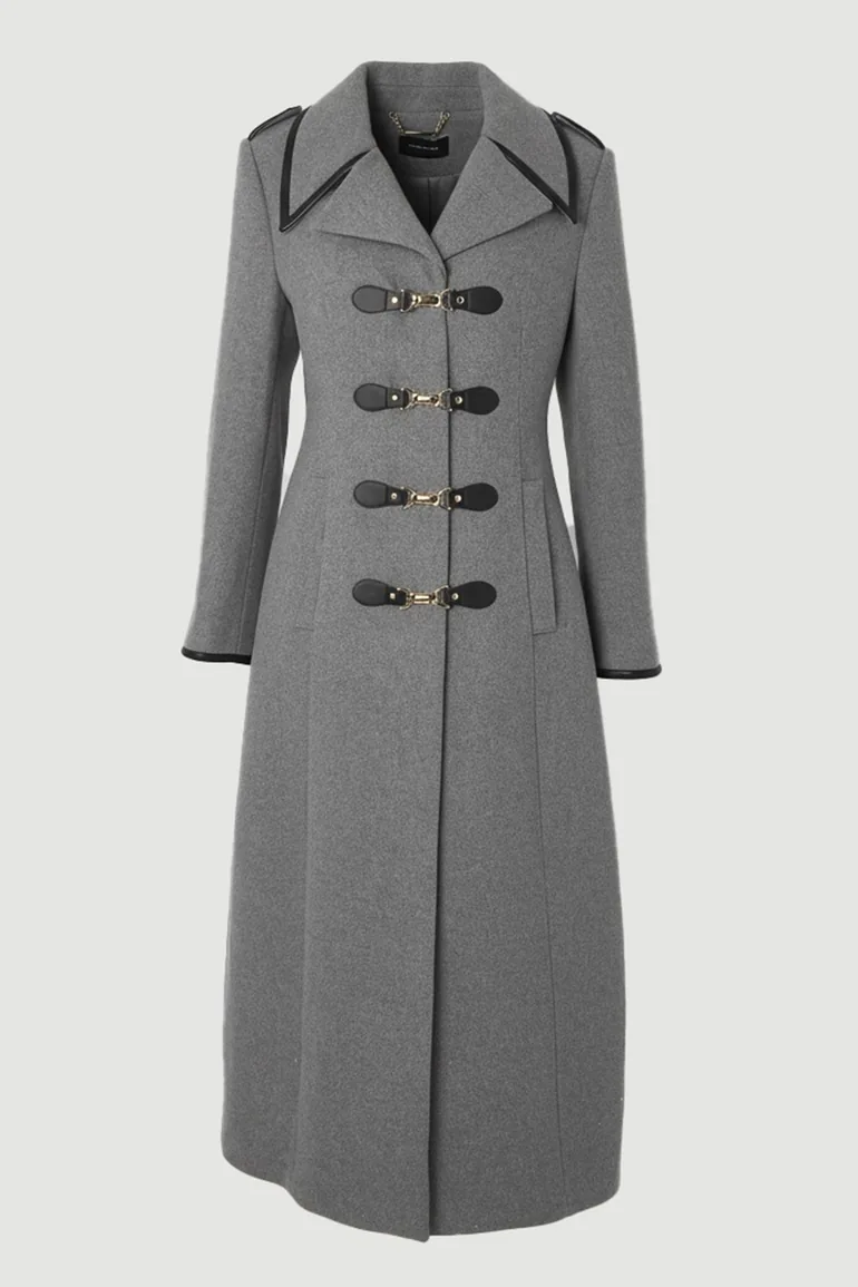 Wool Military Tailored Coat - 3
