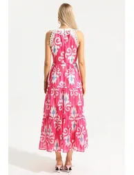 Aline Lace Sleeveless Midi Dress - 1
