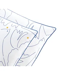Pomaline Artistic Dove 100% Cotton Percale 200 Thread Count Pillowcase - 1