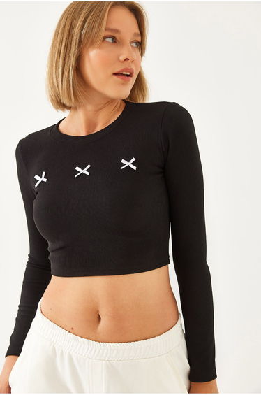 Women's Bow Patterned Blouse