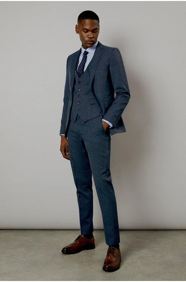 Navy Marl Waistcoat