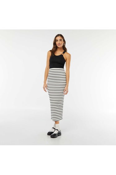 Form-fitting tube skirt WHITE