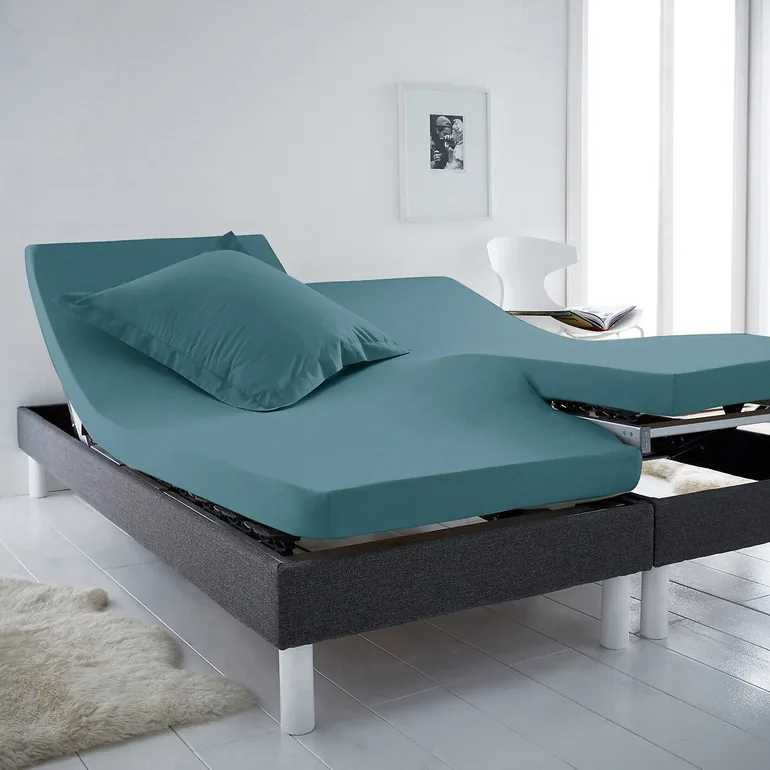 شرشف قطن جيرسية بحواف مطاطية لسرير مفصلي