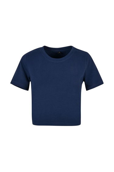 Womens/Ladies Crop Top - Light Navy