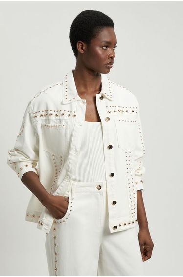 Denim Studded Jacket