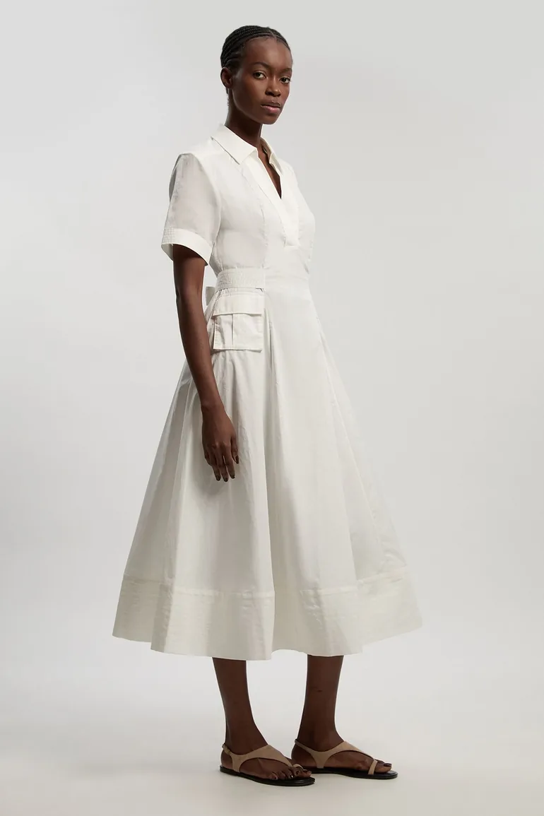 فستان ماكسي قطن شفاف