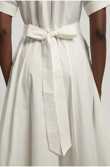 Utility Organdie Cotton Mix Woven Maxi Dress