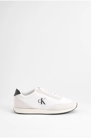 حذاء رياضي (تراينرز) كالفن كلاين باللون الأبيض