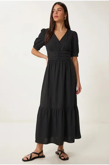 ISTANBUL Women's Cotton-blend Poplin Maxi Dress