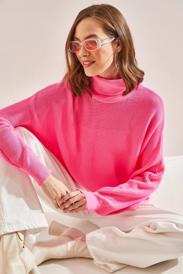 Women's Turtleneck Knitwear Sweater - 5