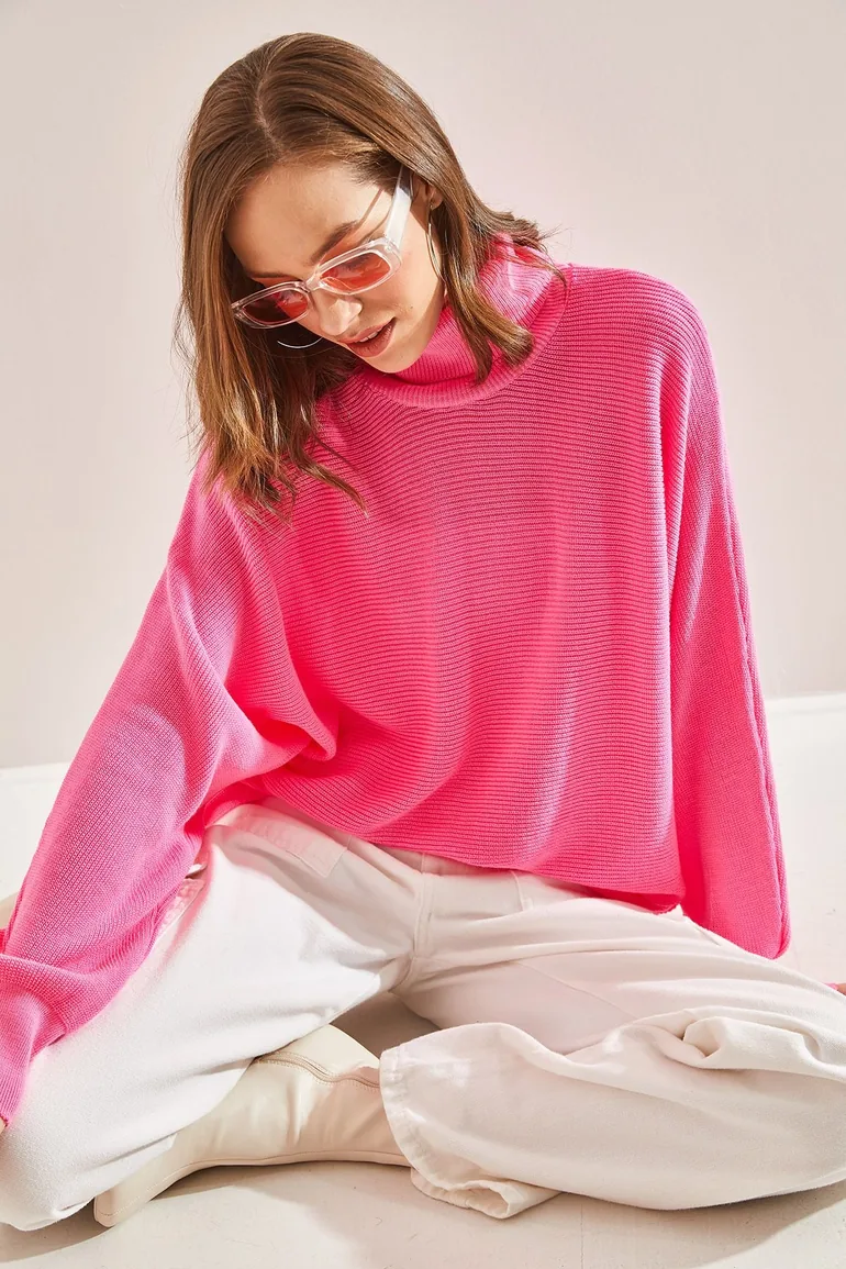 Women's Turtleneck Knitwear Sweater - 4