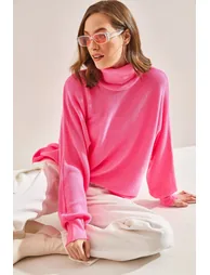 Women's Turtleneck Knitwear Sweater - 3