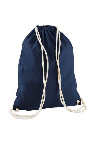 Westford Mill Cotton Drawstring Bag - French Navy