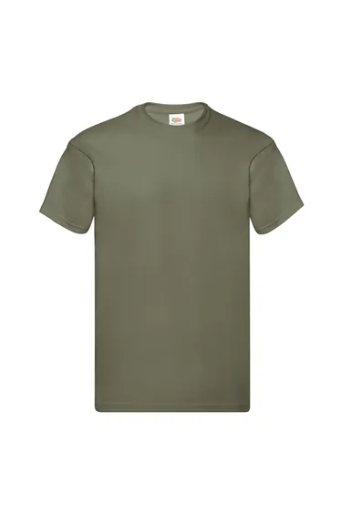 Fruit Of The Loom Mens Original Short Sleeve T-Shirt - Classic Olive