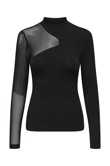 ONLCOLETTE LIFE L/S MESH MIX TOP BOX JRS
