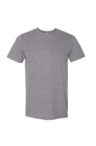 Gildan Mens Short Sleeve Soft-Style T-Shirt - Graphite Heather