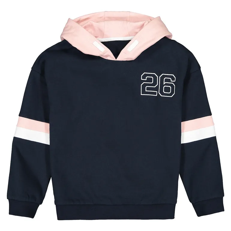 Printed Cotton Mix Hoodie - 1