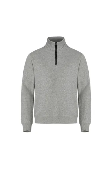 Clique Unisex Adult Classic Half Zip Sweatshirt - Grey Melange