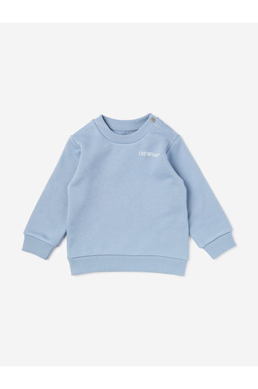 Off-White Baby Scribble Diag Crewneck Sweatshirt in Blue